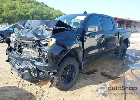 2024 Chevrolet Silverado K1500 Trail Boss Custom из США, поврежденный, VIN 3GCUDCE84RG425834